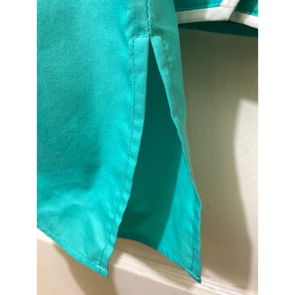 Bob Mackie Wearable Art Women's 3X Button Down Top Green Ribbon Graphic - Picture 11 of 13